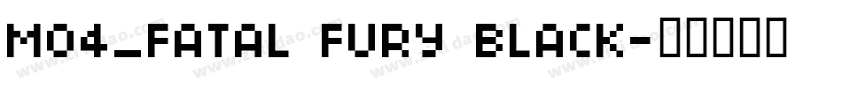 M04_FATAL FURY BLACK字体转换